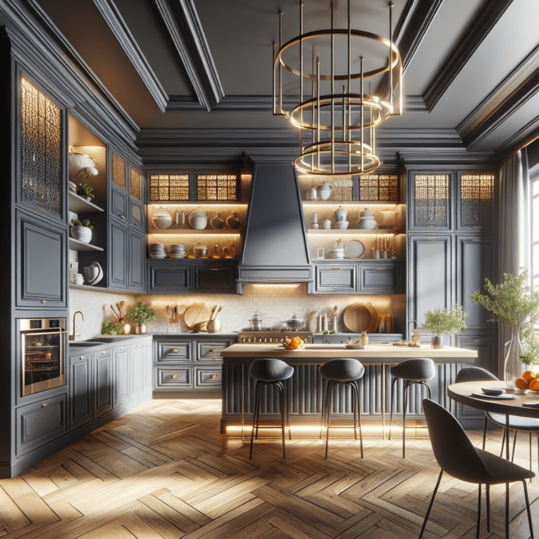 anthrazitfarbene Design Küche-Dresden