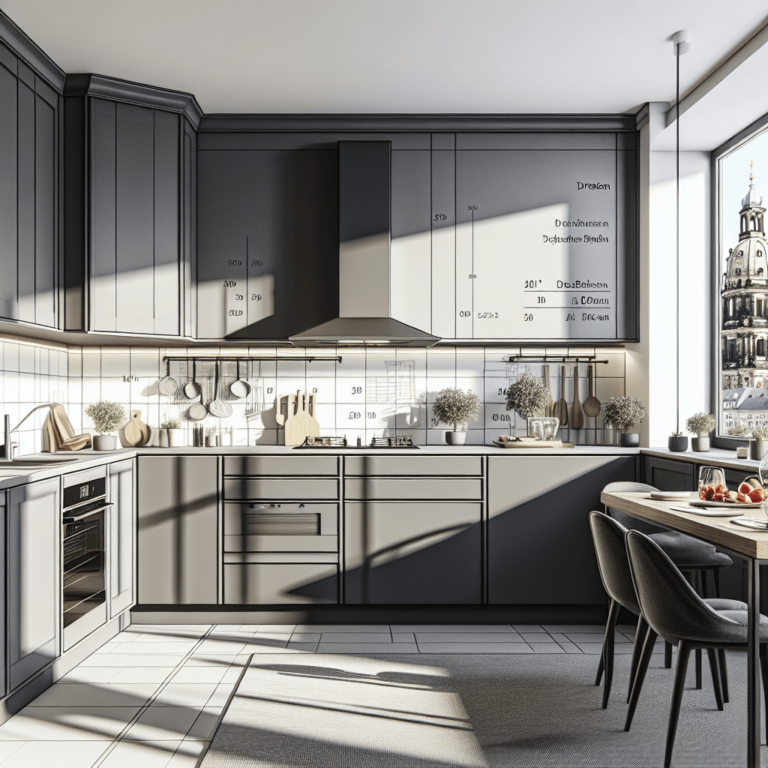 anthrazitfarbene Singleküche-Dresden