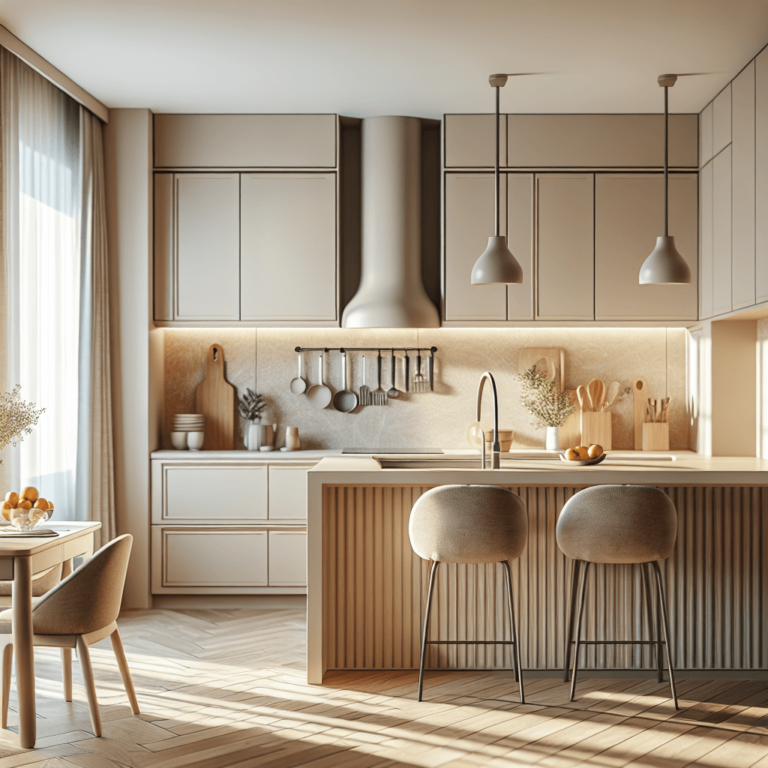 beige Barrierefreie Küche-Dresden