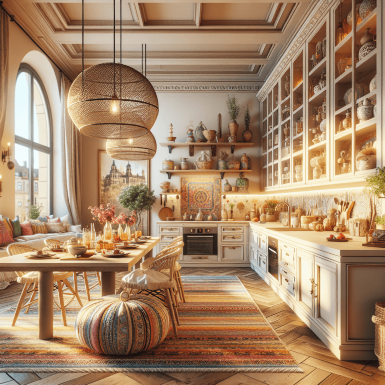 beige Boho Style Küche-Dresden