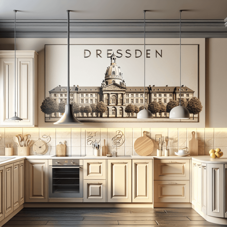 beige Design Küche-Dresden