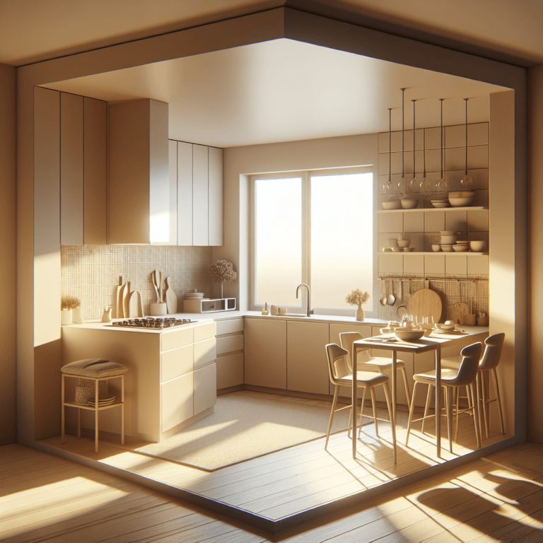 beige Freistehende Küche-Dresden