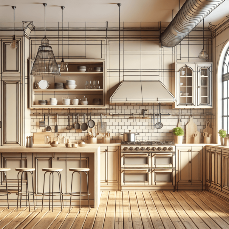 beige Industrial Style Küche-Dresden