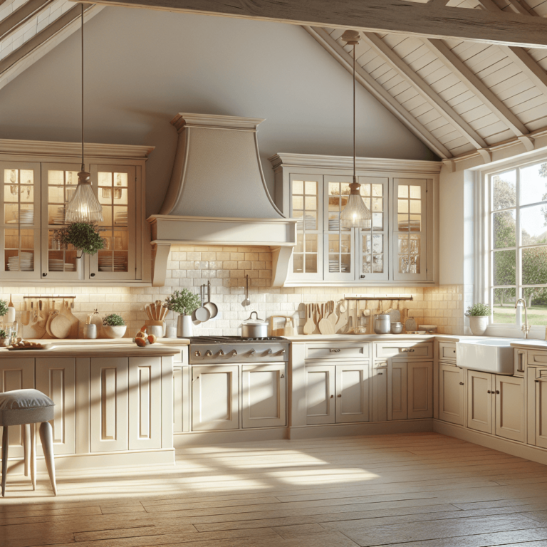 beige Küche im Bauernhausstil-Dresden