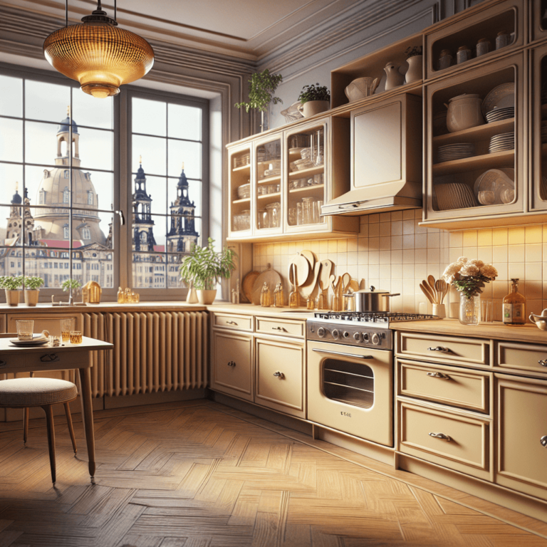 beige Retro Küche-Dresden