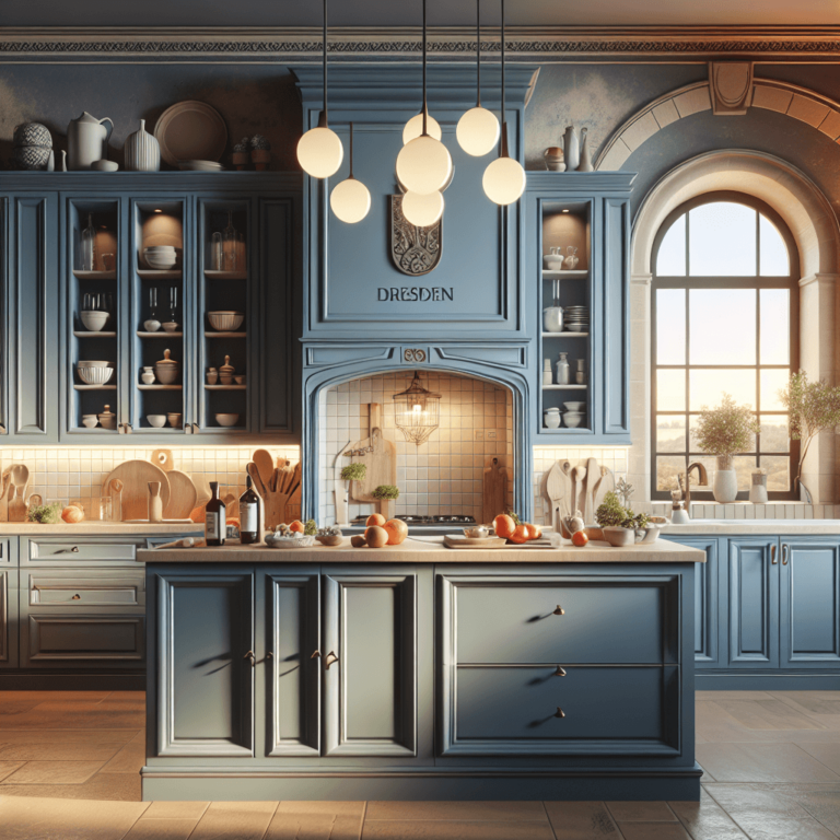 blaugraue Mediterrane Küche-Dresden