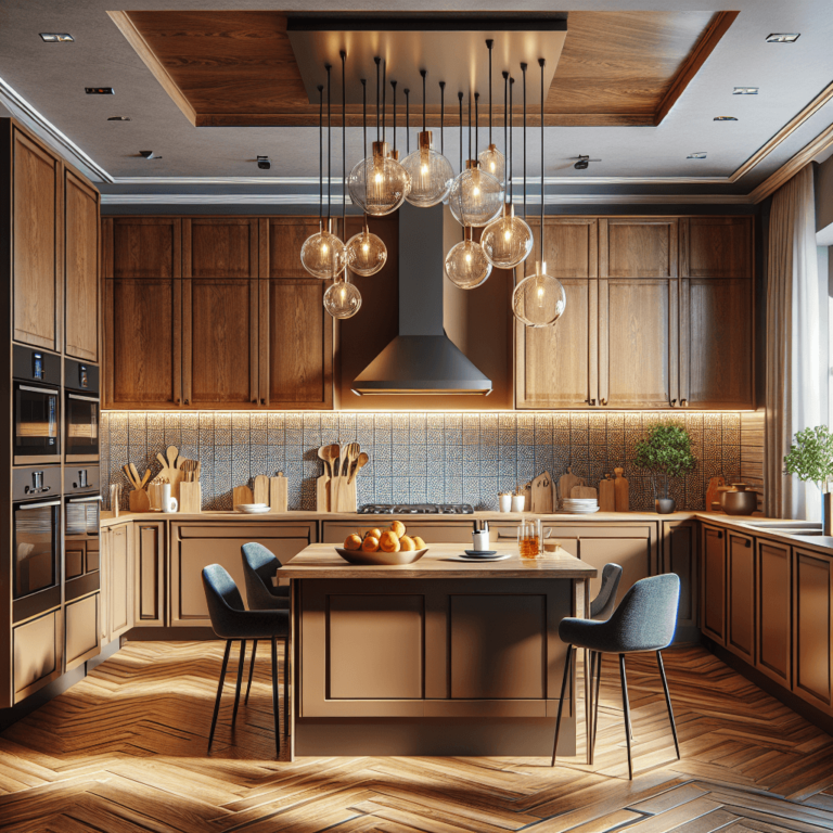 braune Amerikanische Küche-Dresden