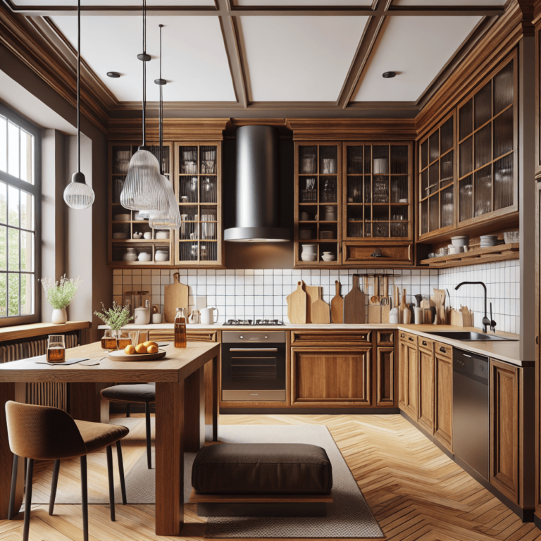 braune Barrierefreie Küche-Dresden