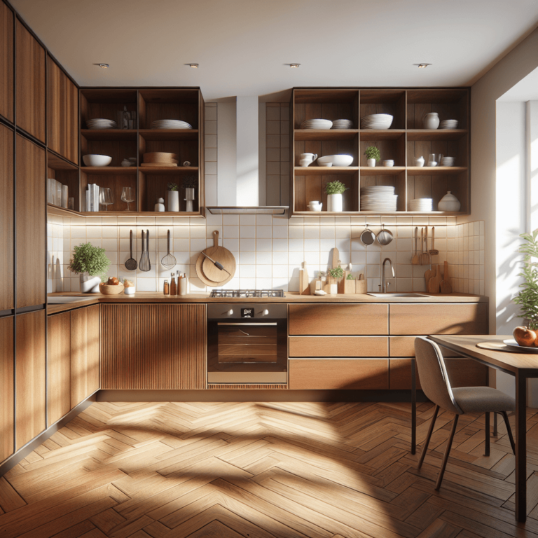 braune Einbauküche-Dresden