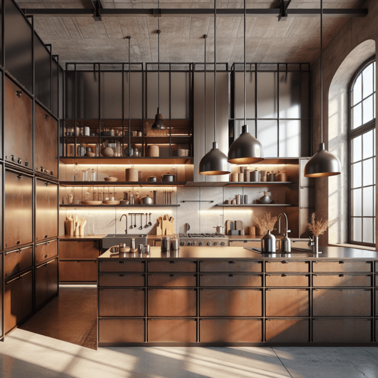braune Industrielle Küche-Dresden