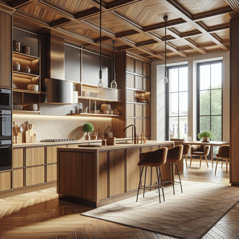 braune Küche im asiatischen Stil-Dresden