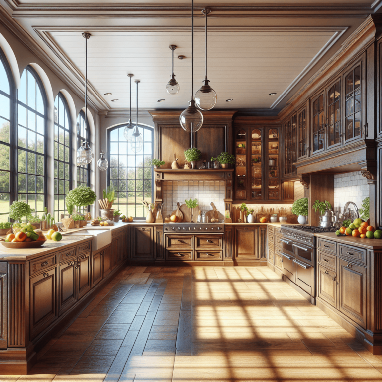 braune Landhausküche-Dresden