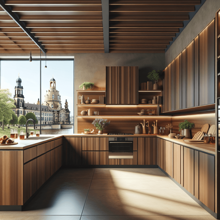 braune Modulare Küche-Dresden