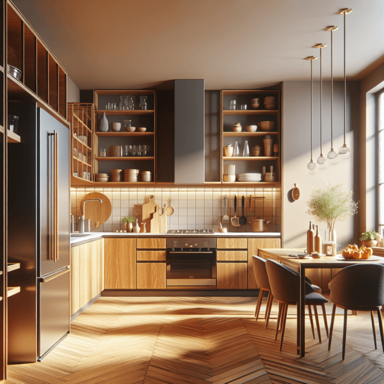 braune einzeilige Küche-Dresden