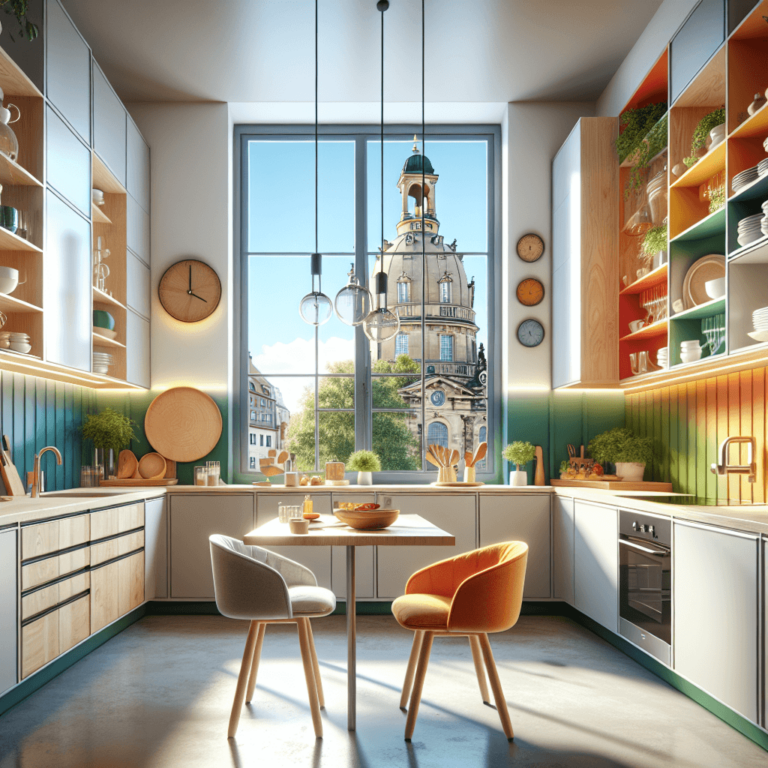 bunte Barrierefreie Küche-Dresden