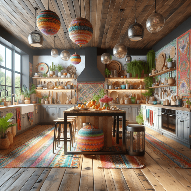 bunte Boho Style Küche-Dresden