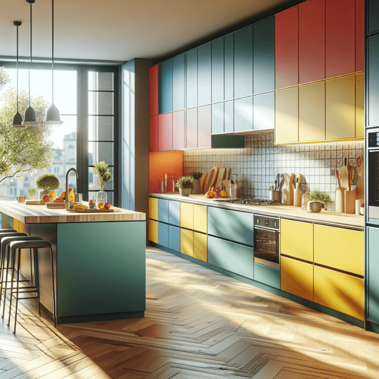 bunte Freistehende Küche-Dresden