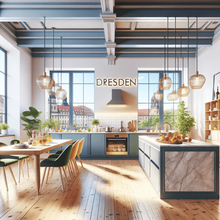 bunte Küche im skandinavischen Stil-Dresden