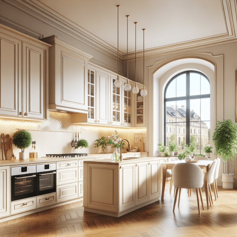 cremefarbene Amerikanische Küche-Dresden