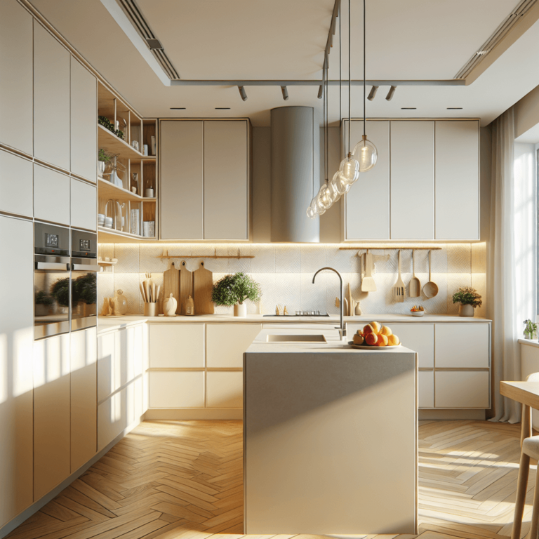 cremefarbene Barrierefreie Küche-Dresden