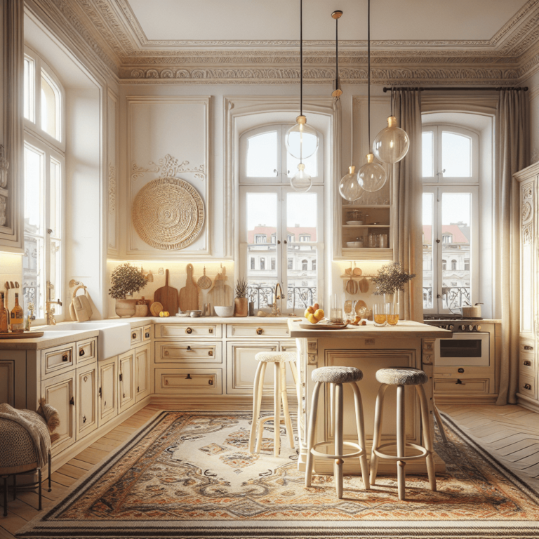 cremefarbene Boho Style Küche-Dresden