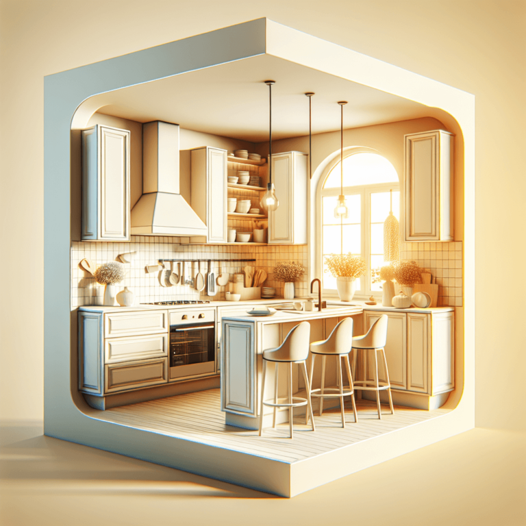 cremefarbene Küche in L-Form-Dresden