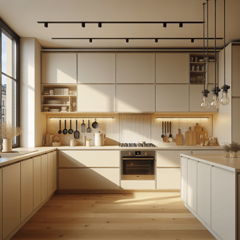 cremefarbene Modulare Küche-Dresden