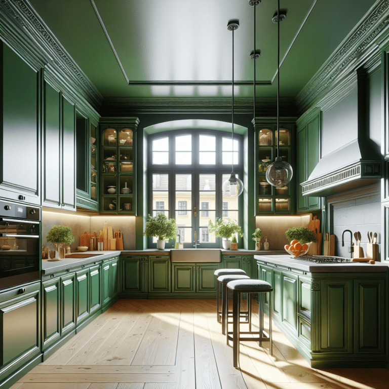 grüne Amerikanische Küche-Dresden