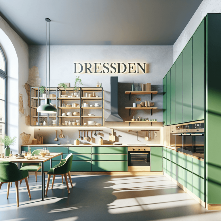 grüne Anrichte Küche-Dresden