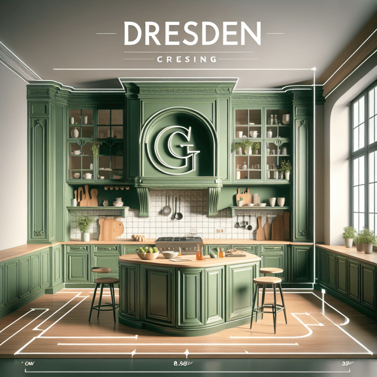 grüne Küche in G-Form-Dresden