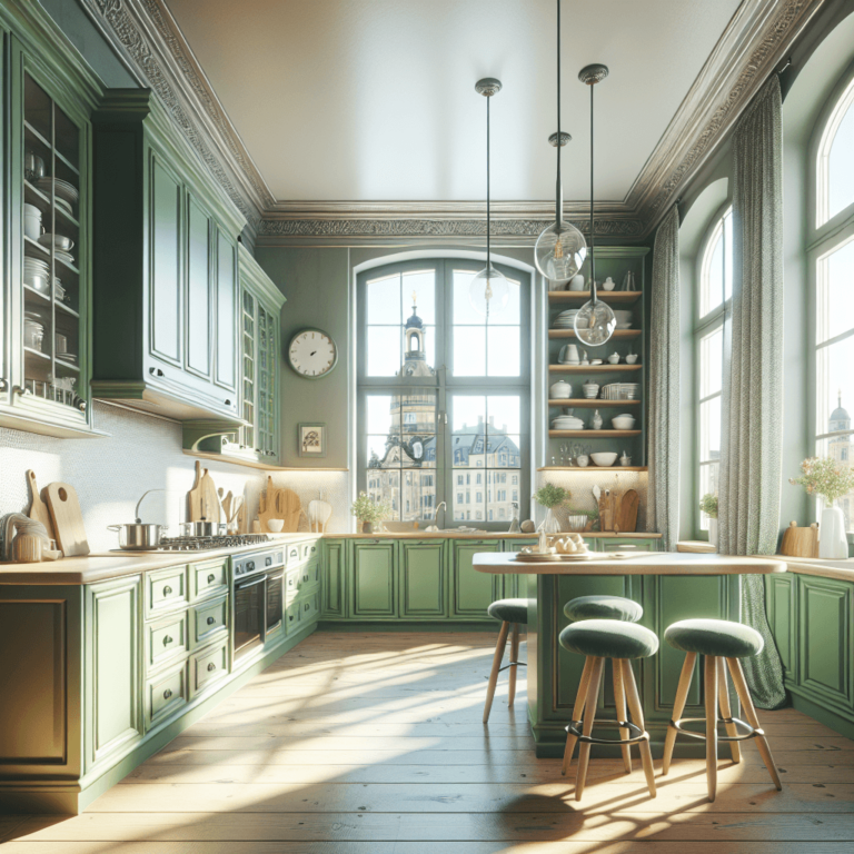 grüne Retro Küche-Dresden