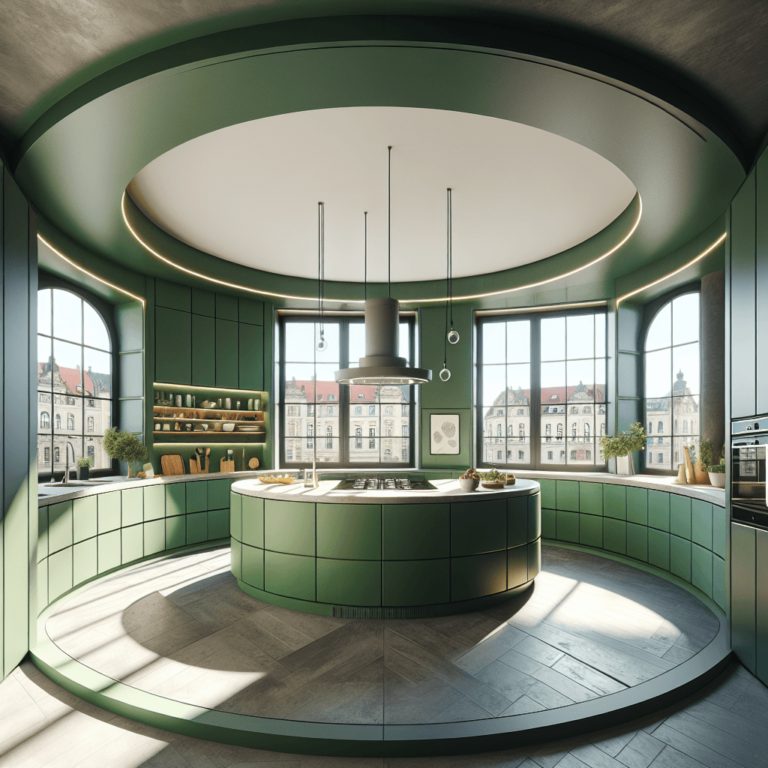 grüne Rondell Küche-Dresden