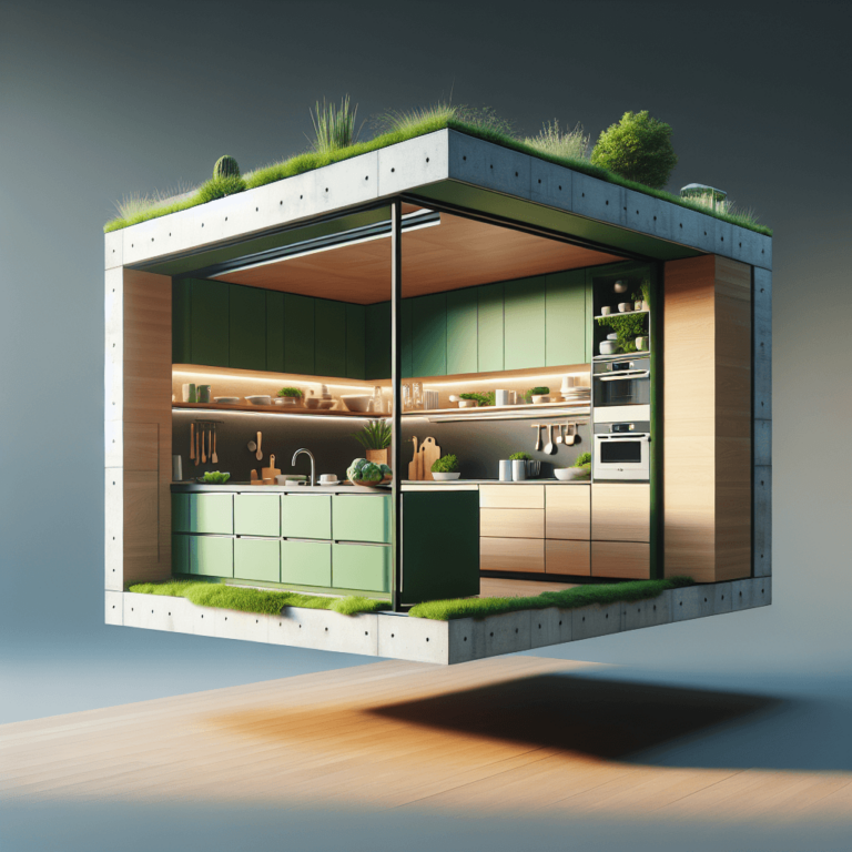 grüne Schwebende Küche-Dresden