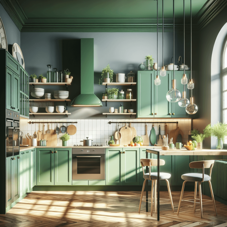grüne Wohnküche-Dresden