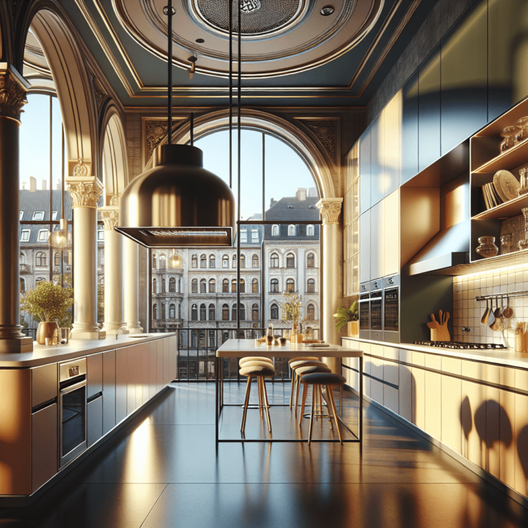 hochglanz Küche im Vintage Chic Stil-Dresden