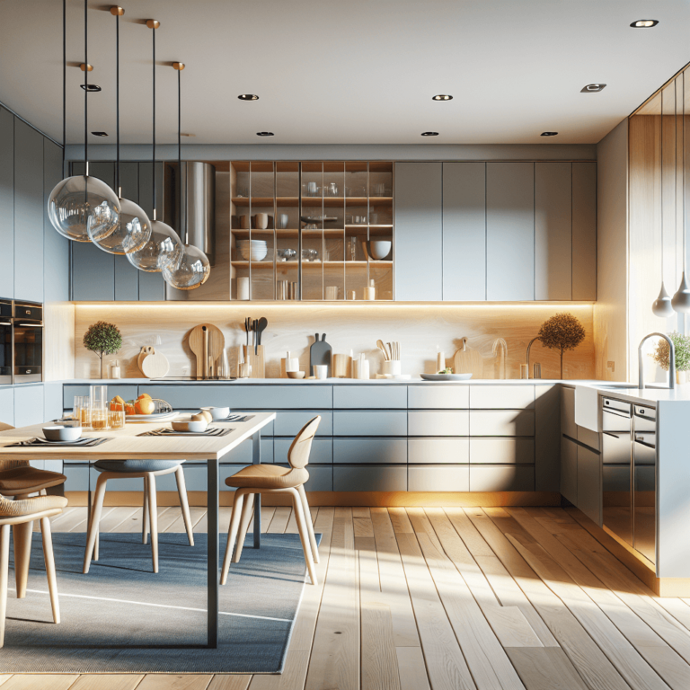 hochglanz Küche im skandinavischen Stil-Dresden