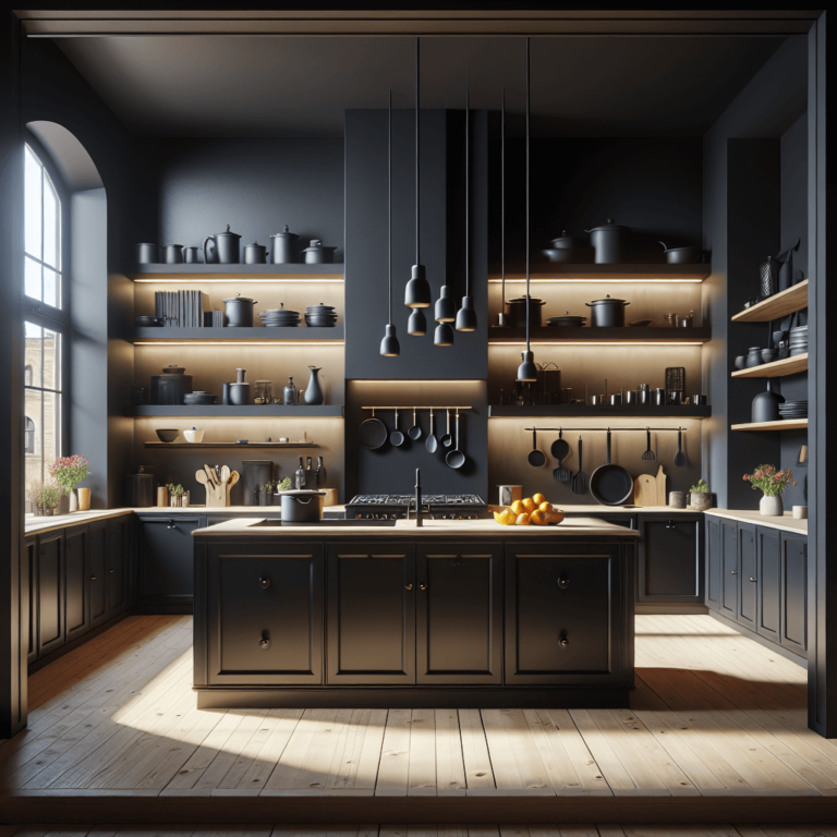 schwarze Komplett Küche-Dresden