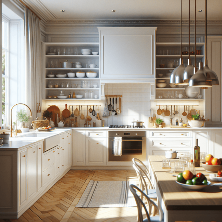 weiße Amerikanische Küche-Dresden