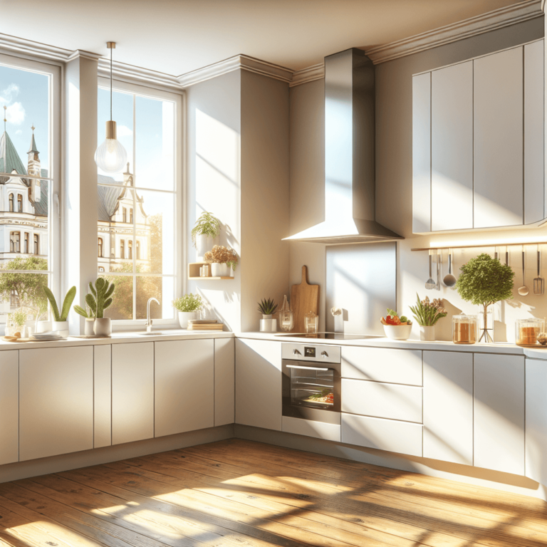 weiße Eck-Küche-Dresden