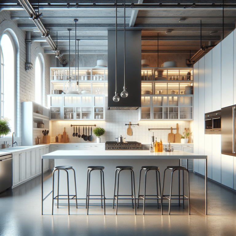 weiße Industrial Style Küche-Dresden