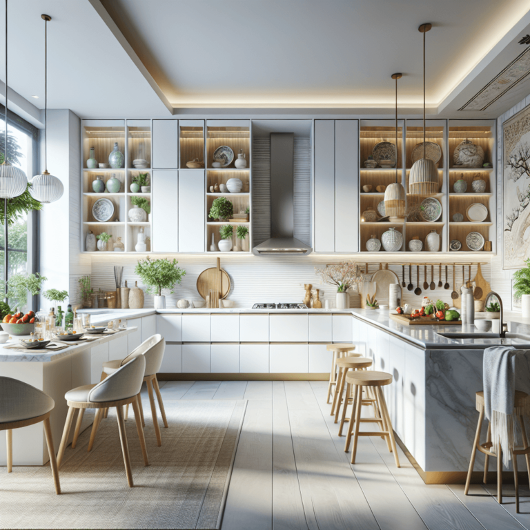 weiße Küche im asiatischen Stil-Dresden