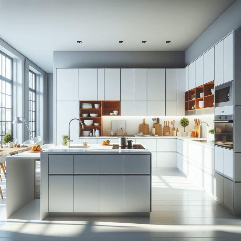 weiße Küche in L-Form-Dresden