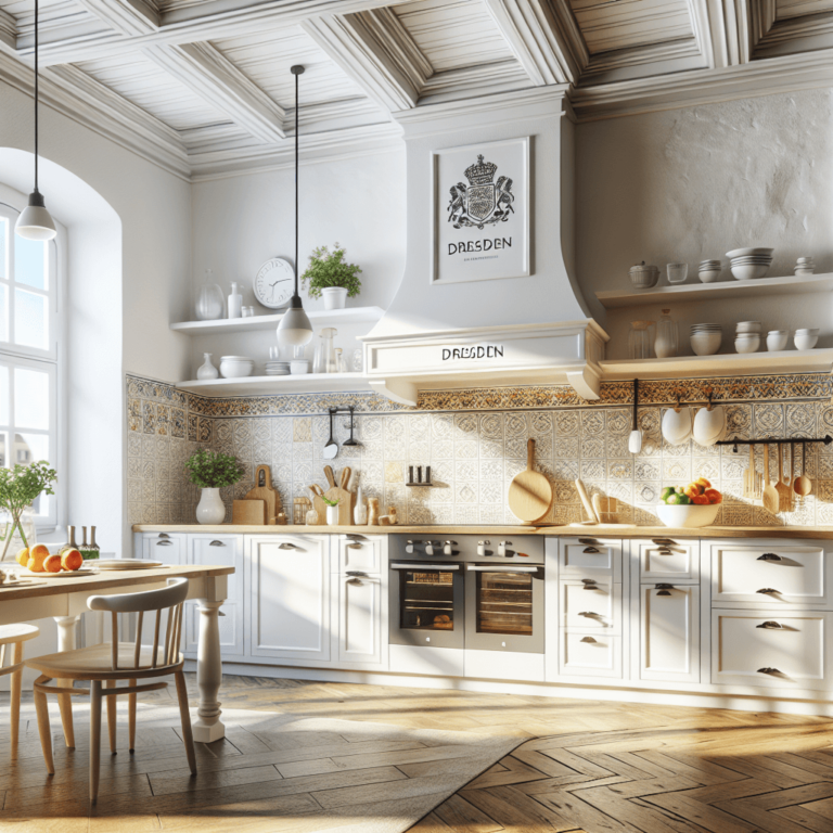 weiße Mediterrane Küche-Dresden